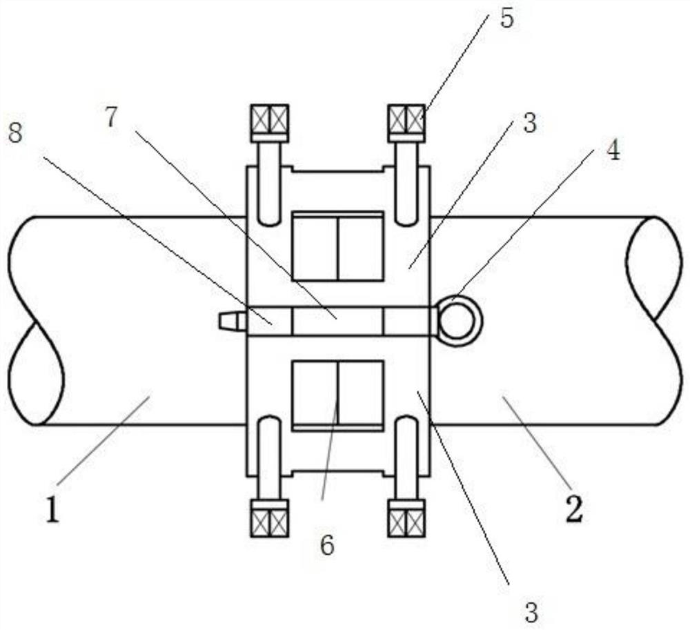 Pipe butt welding positioning tool and method