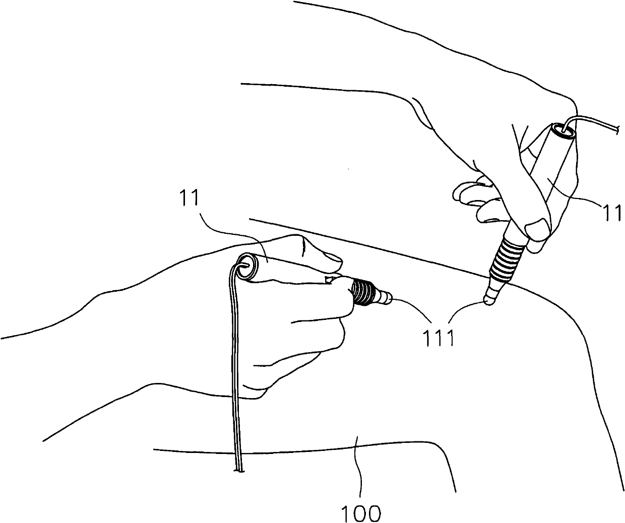 Cotton ball cover and electronic nerve stimulation equipment with same