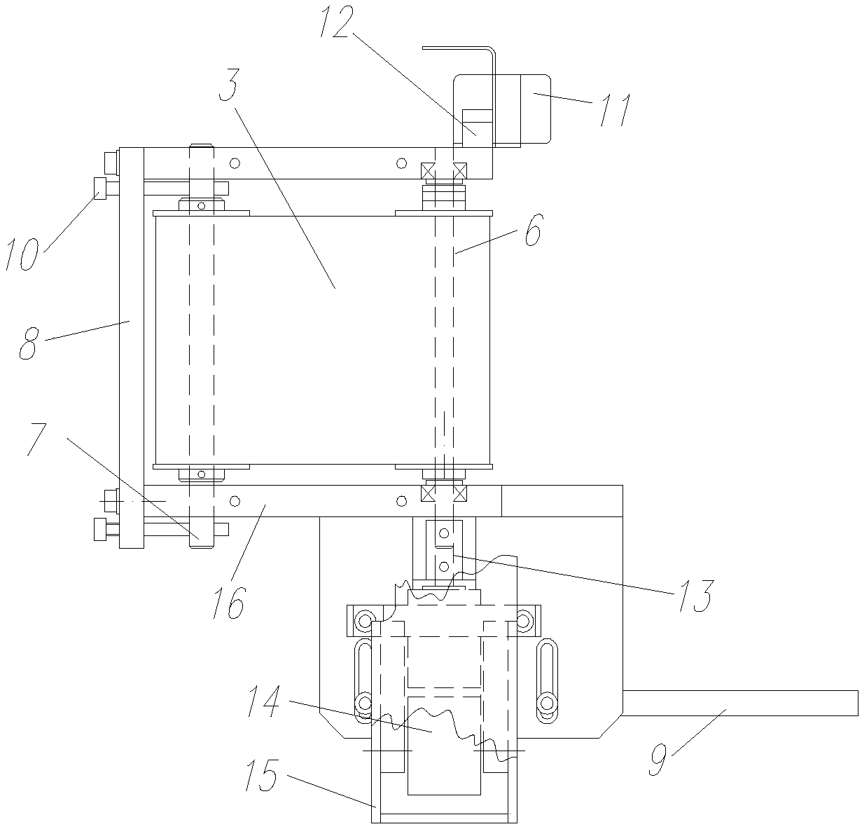 Crawler belt opening sealing device