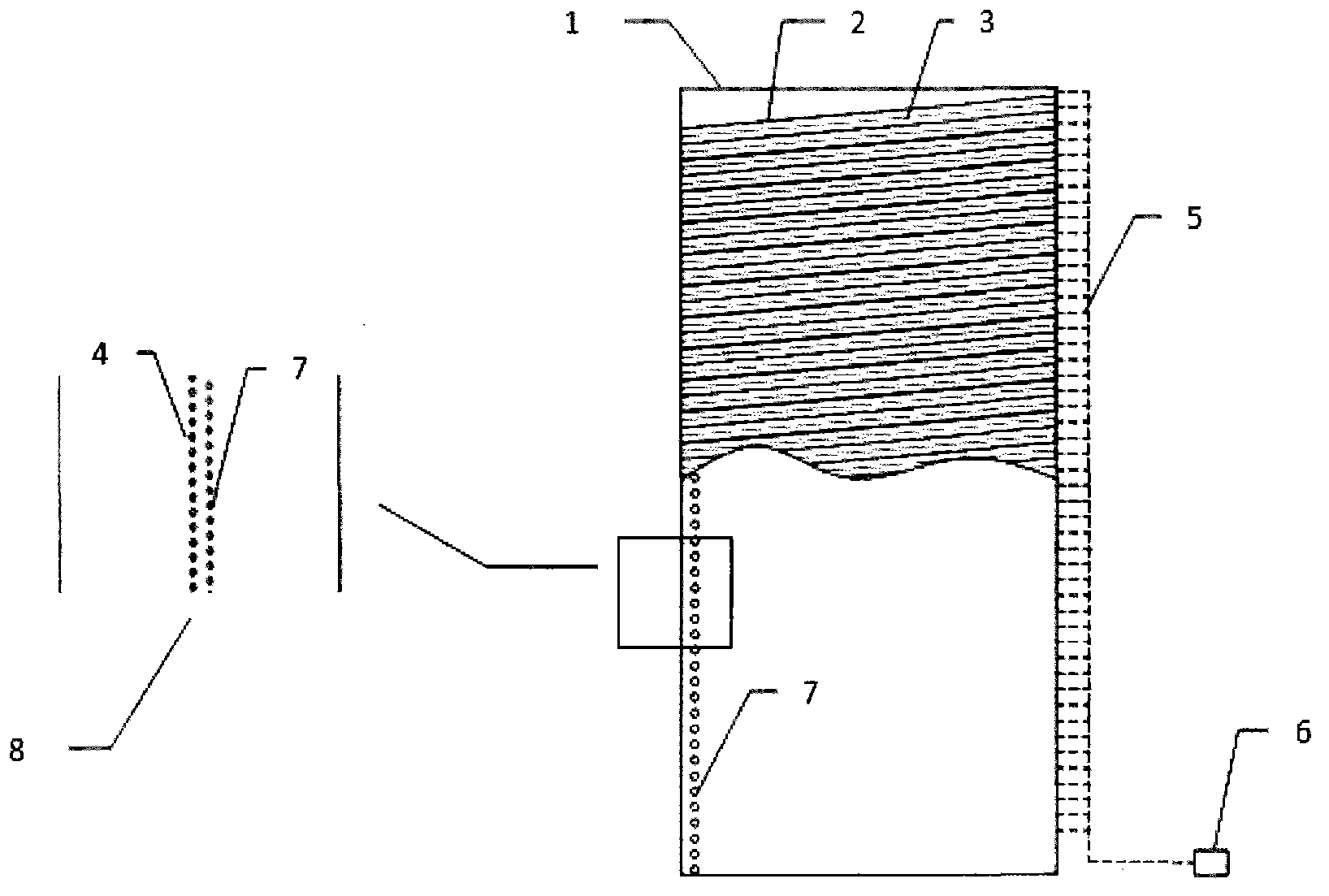 Membrane module for recovering lightweight microscale oil stain in water area