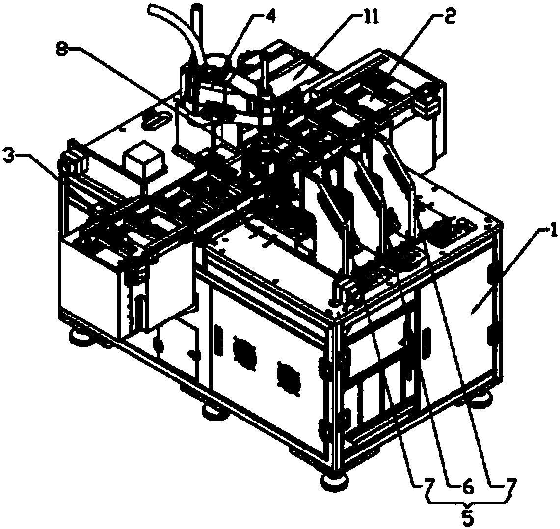 Automatic testing machine for testing internal components of electric toothbrush