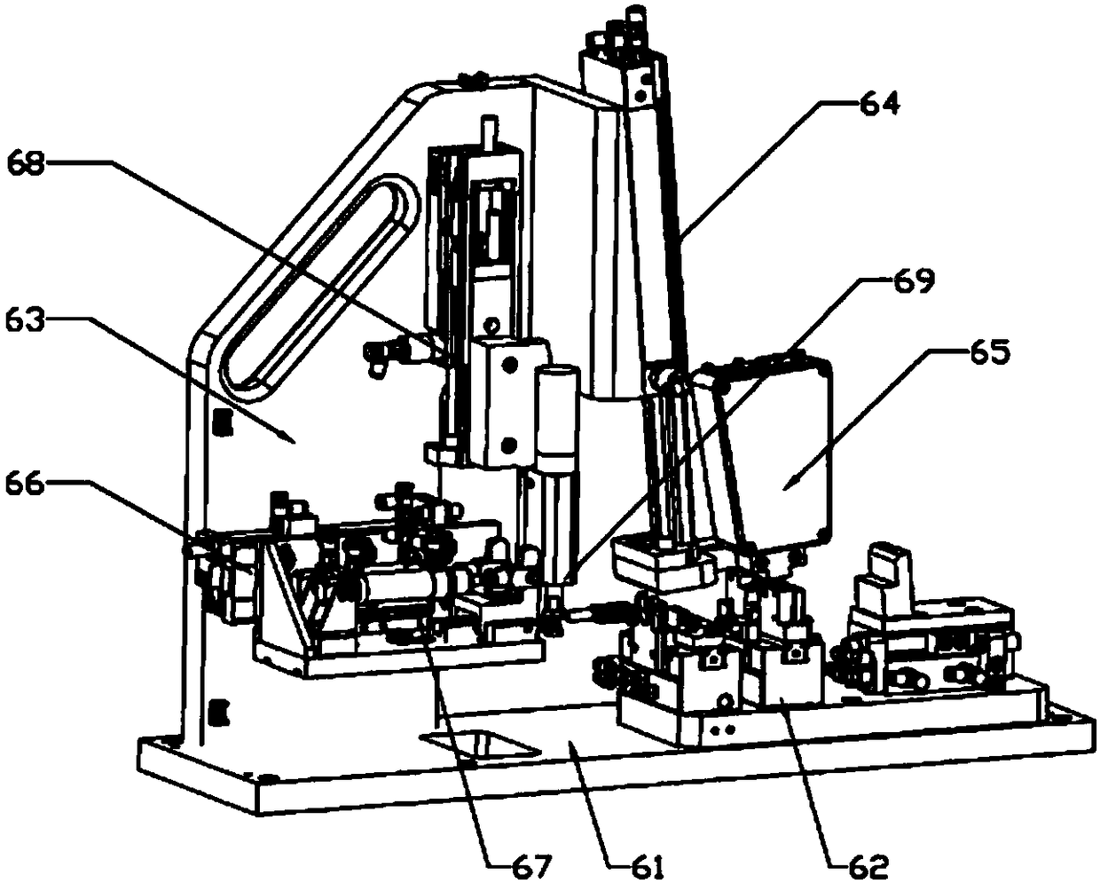 Automatic testing machine for testing internal components of electric toothbrush