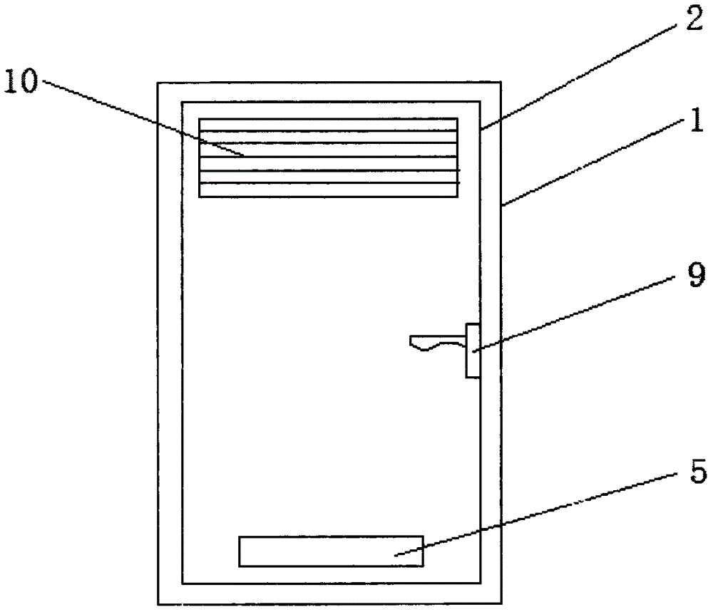 Anti-theft door with air purifying function