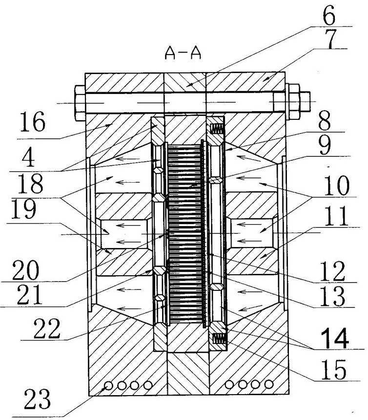 Filtering and mixing integrated ultra-large type screen changing device