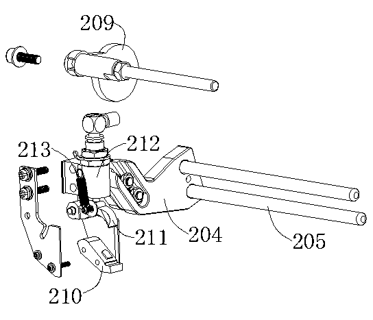 Automatic bottom shuttle replacing device
