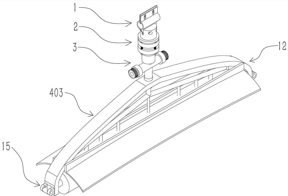 A formwork trolley release agent brushing device and working method