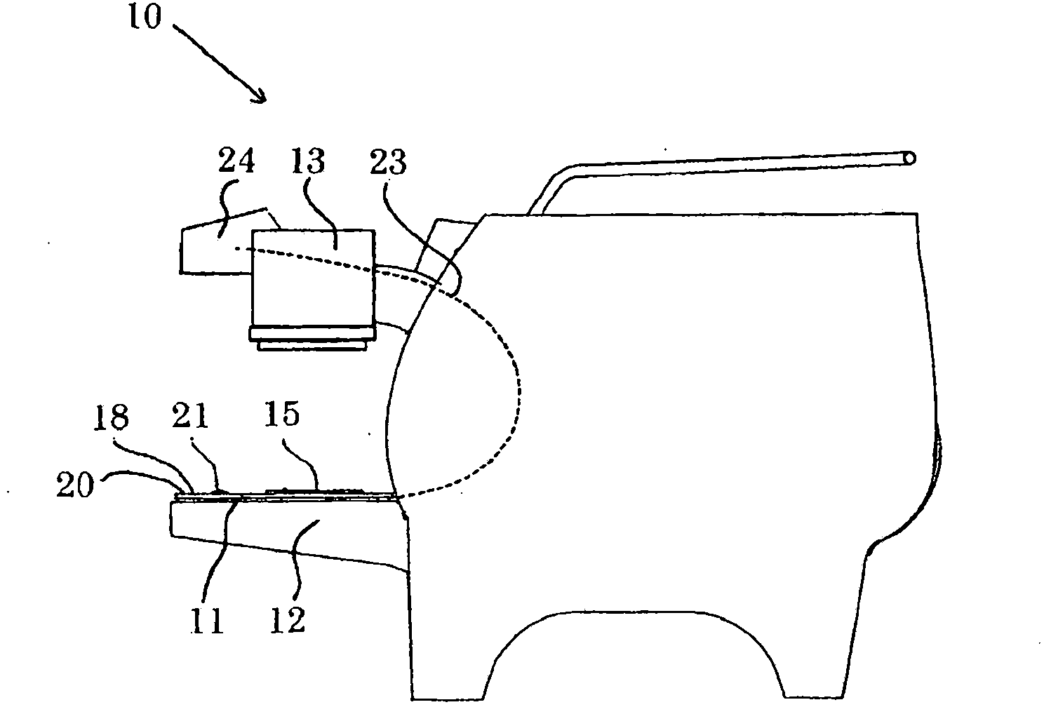 A weighing device for an espresso coffee machine and an espresso coffee machine incorporating such a device