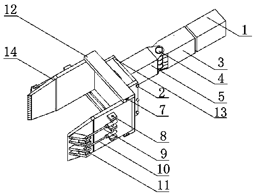 Clamping device for industrial robot
