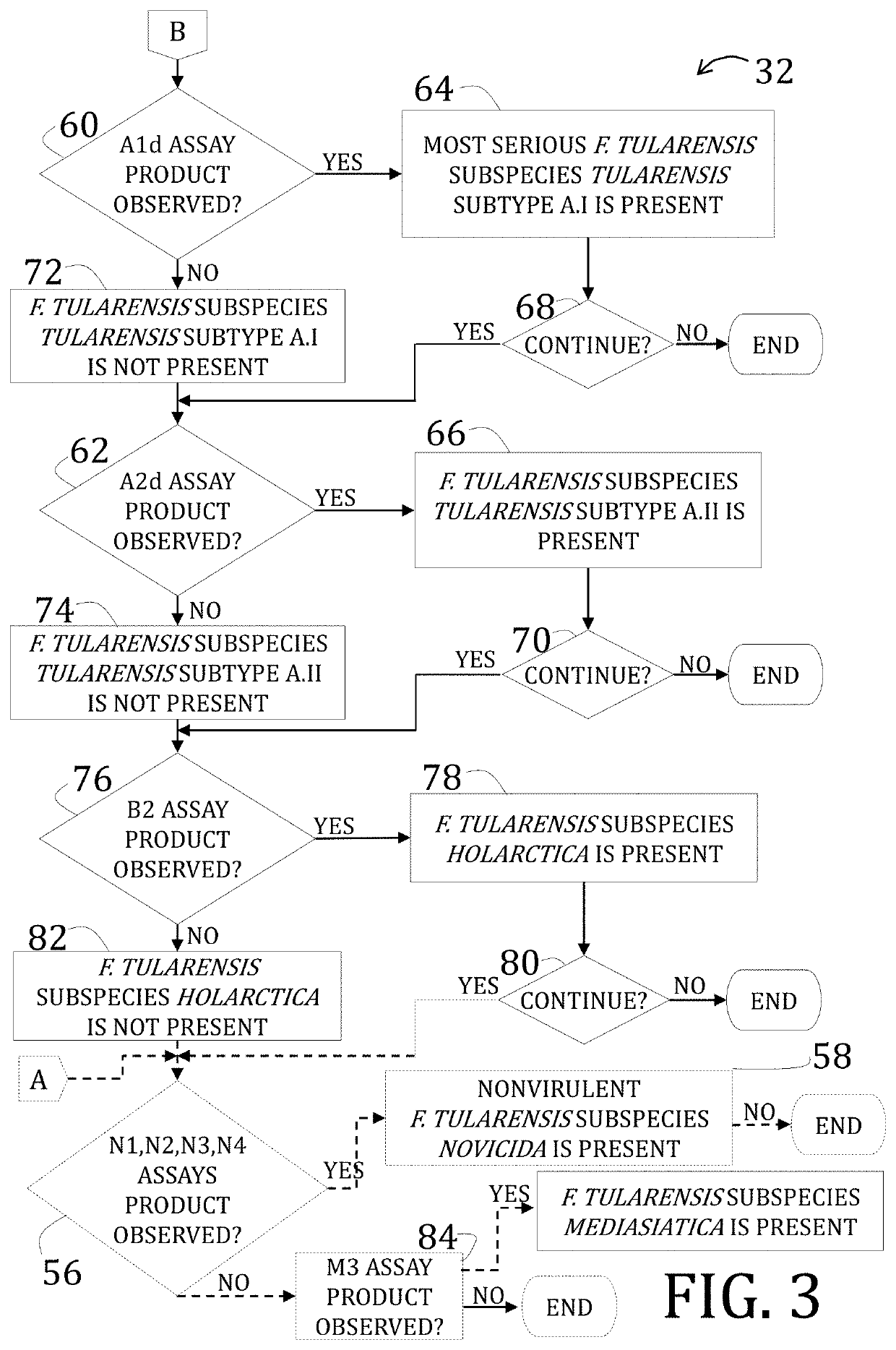 Methods of detecting and typing pathogenic strains of francisella tularensis