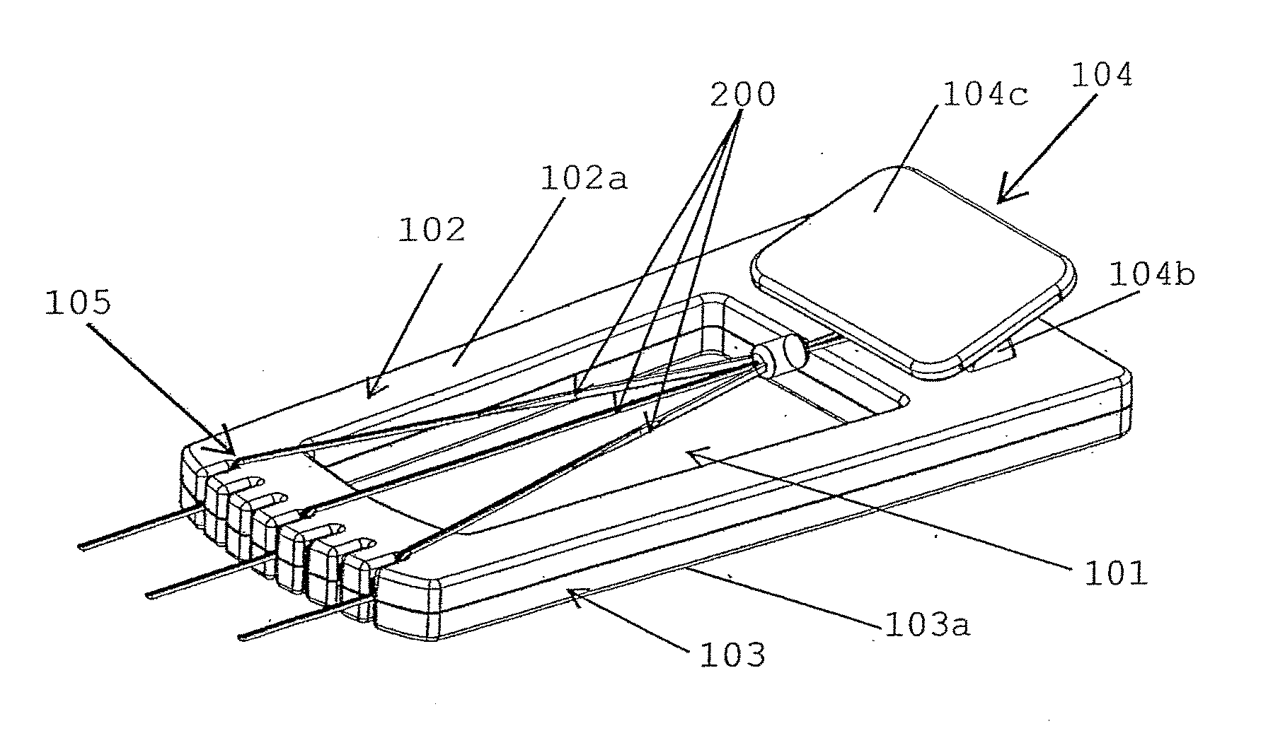Device for weaving a linked item and a pack of pliable material for use in weaving the linked item
