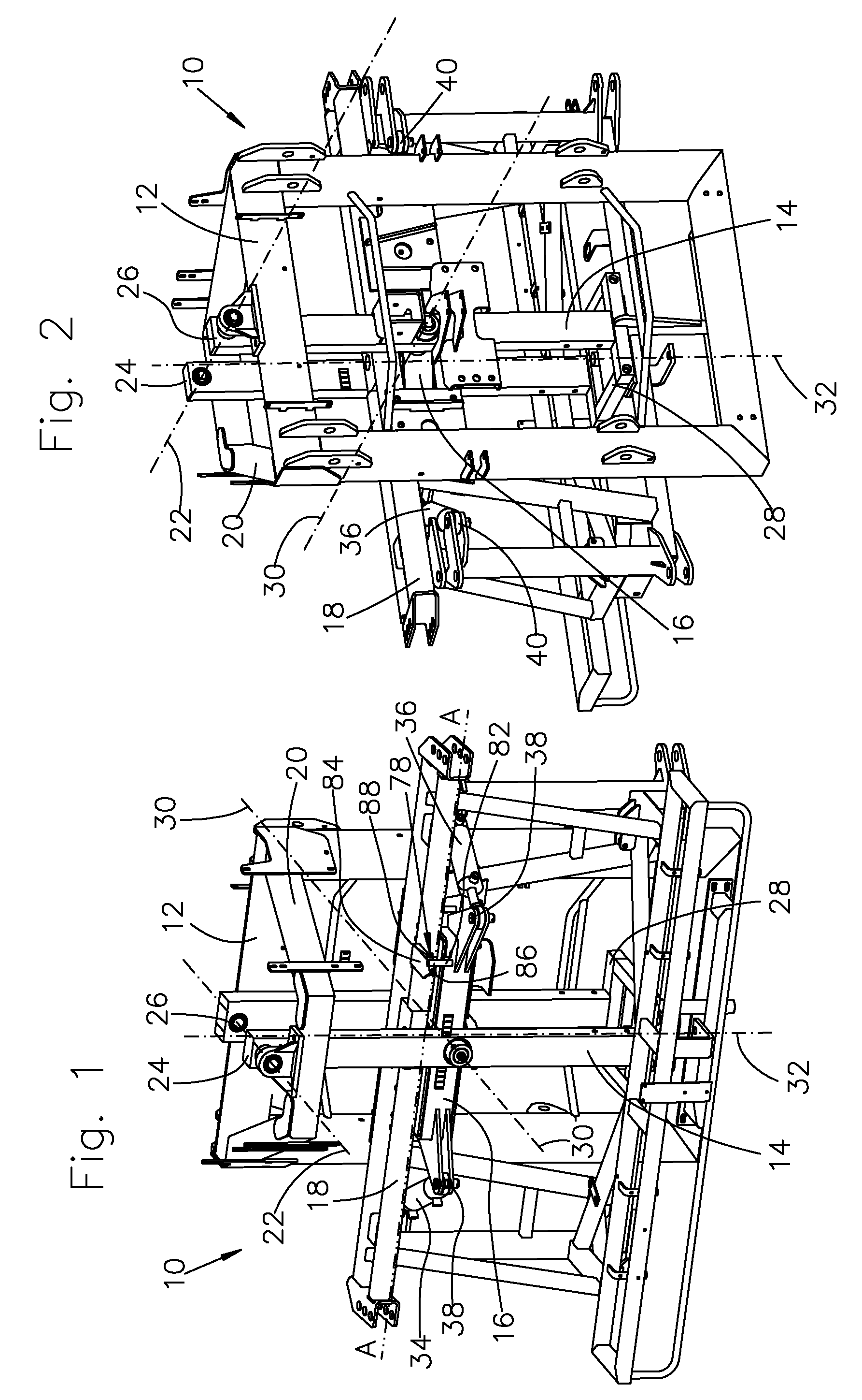 Spray boom with dampening device