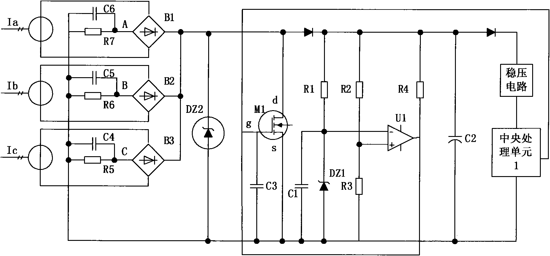 Power supply circuit of intelligent release