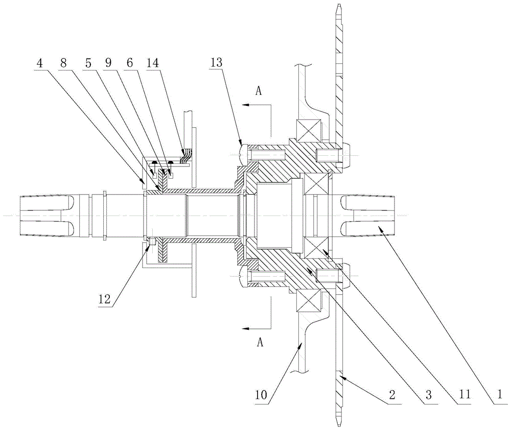 Motor braking device of electric bicycle back-pedal brake mechanism