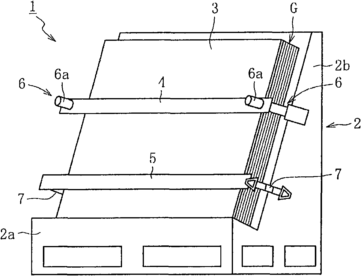 Glass plate packing body