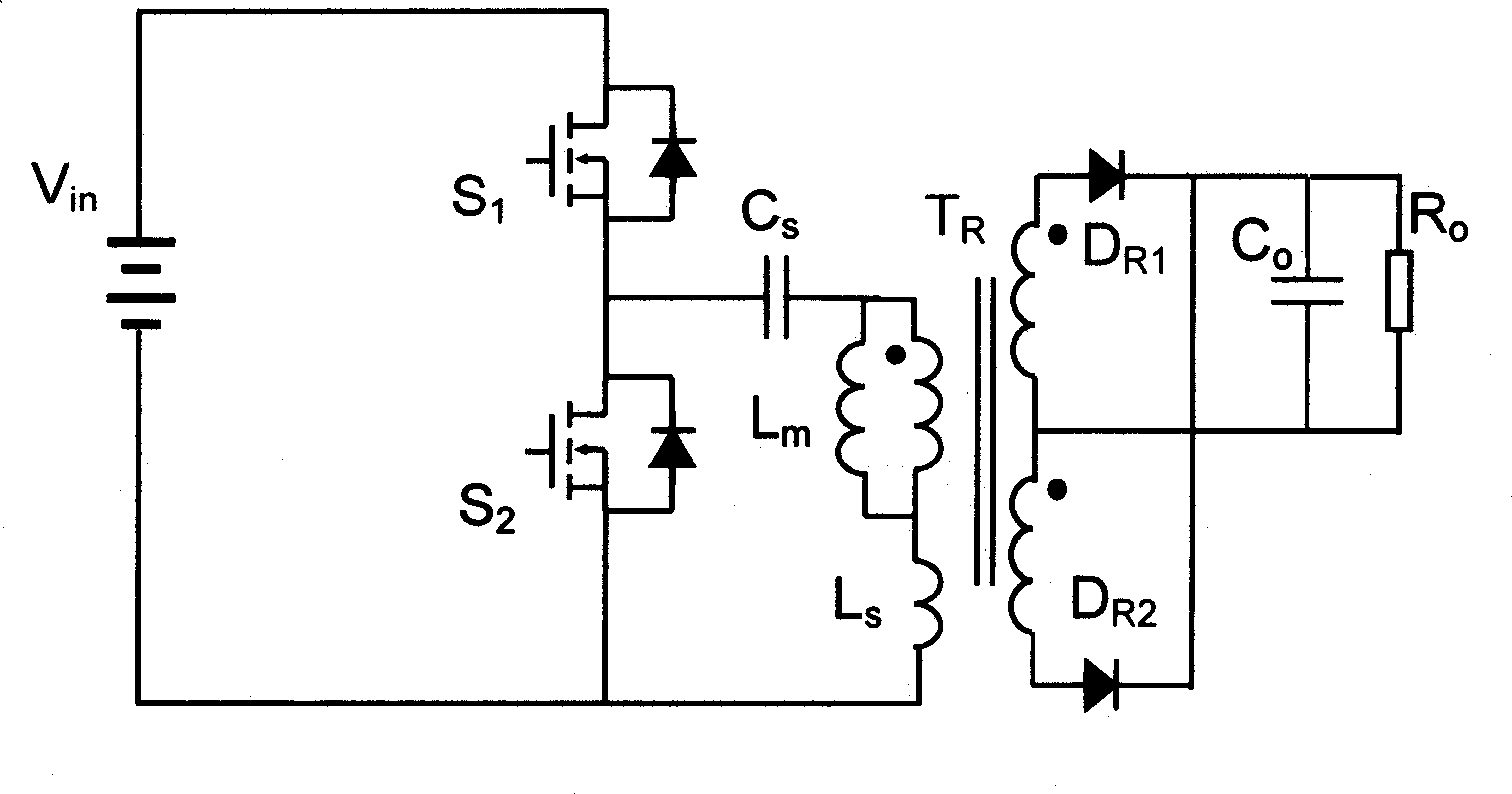 Three-level LLC series resonance DC/DC transformer