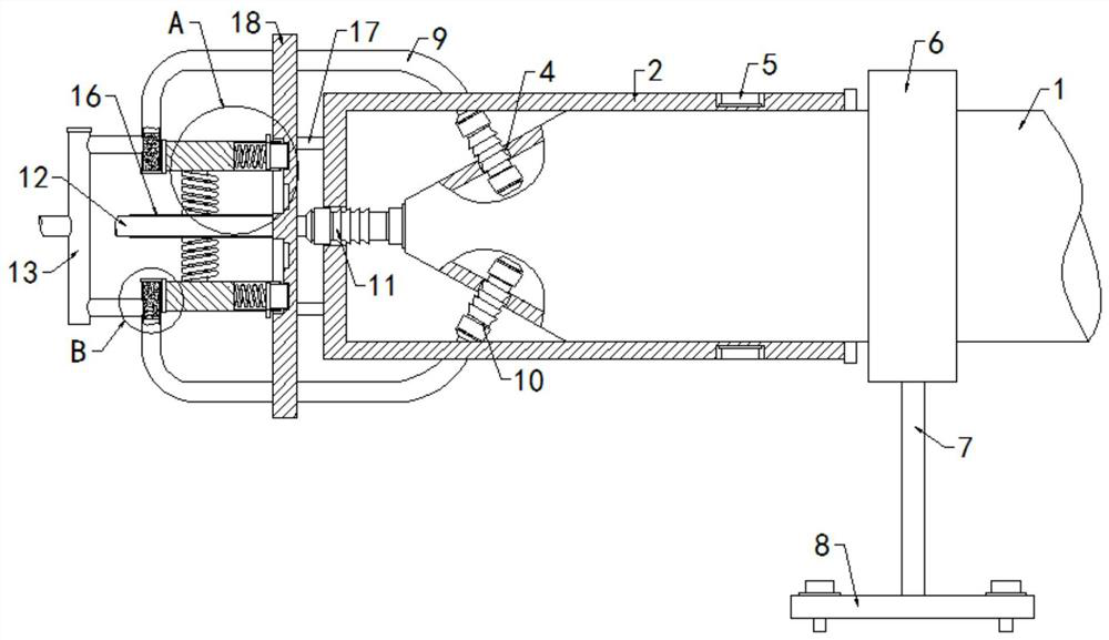 Pressure measuring device for porous probe