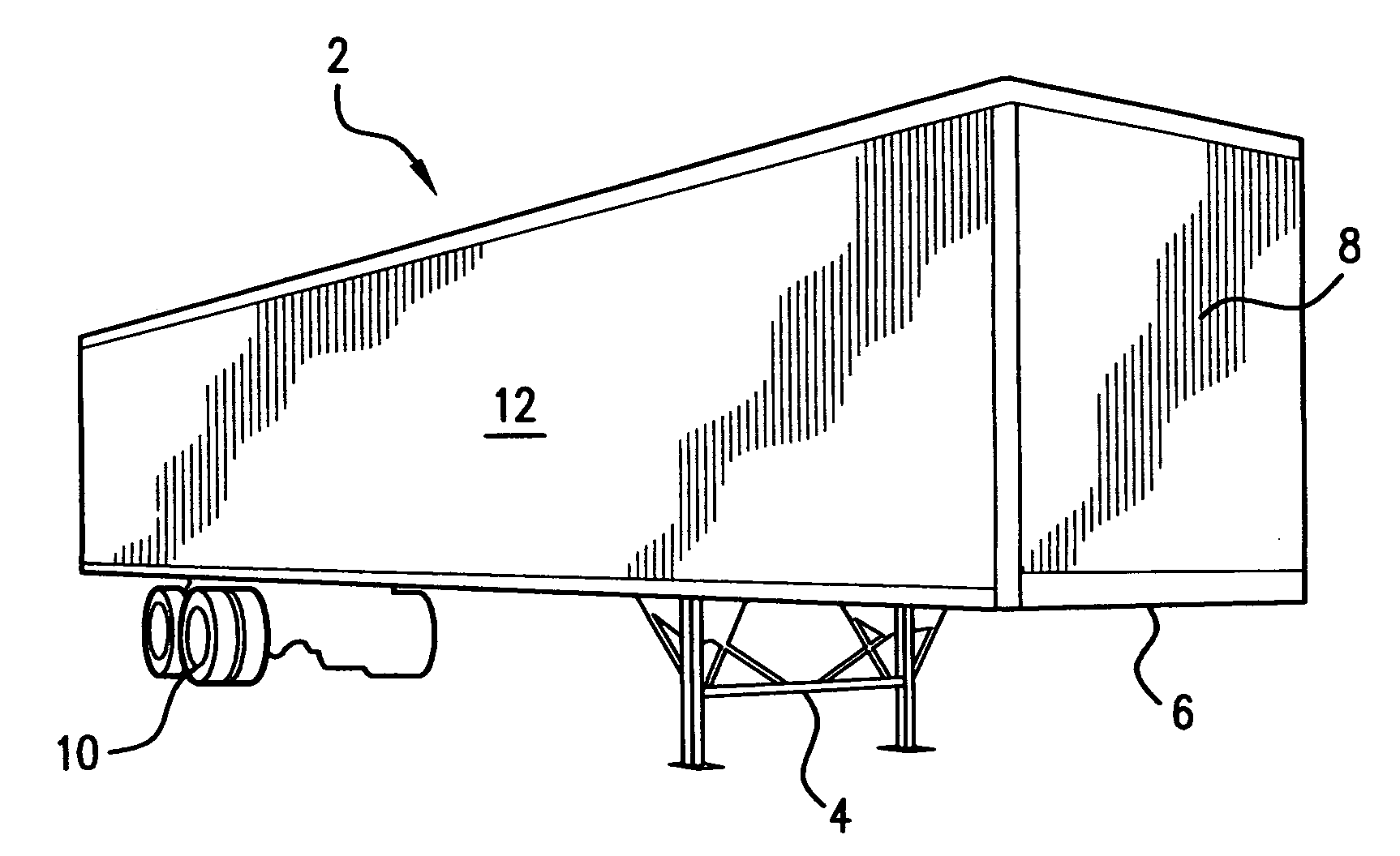 Sidewall assembly having composite panels for trailers and vans