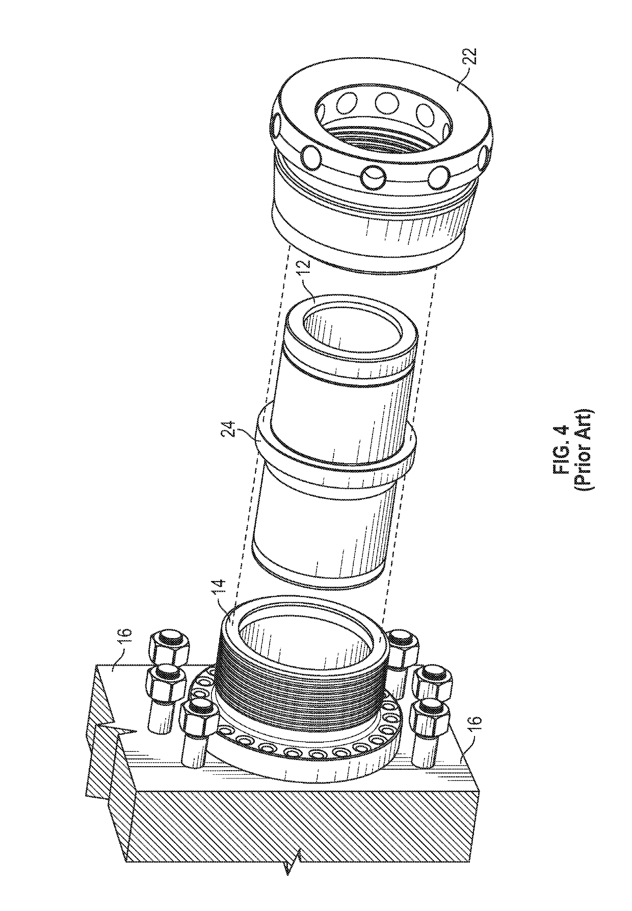 Cylinder liner retainer system with torque multiplier and method
