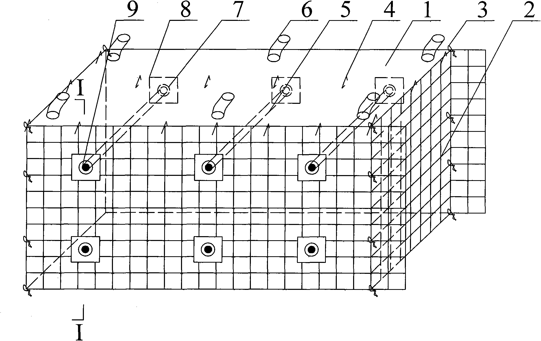 Gob-side entry retaining reinforcing filling body structure construction method