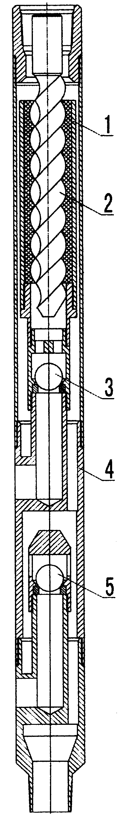 Clean hole screw rod pump against sand block