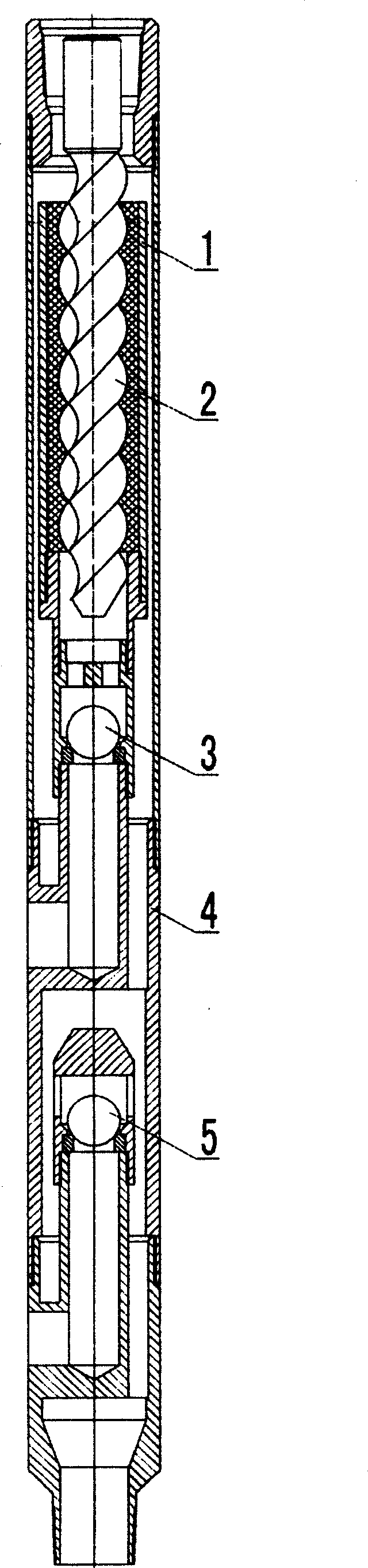 Clean hole screw rod pump against sand block