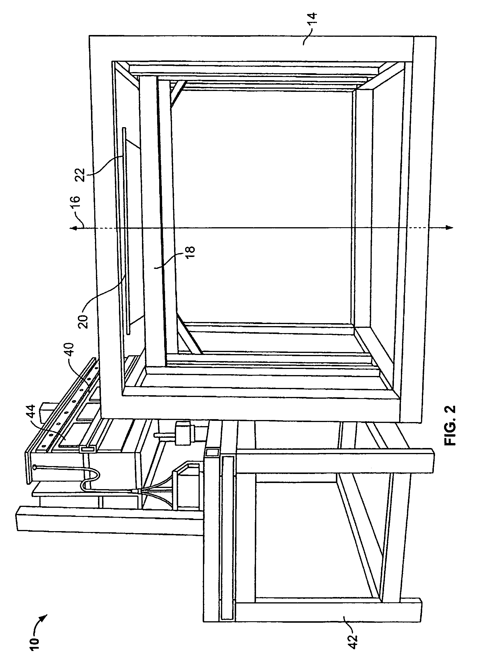 Computed tomography cargo inspection system and method