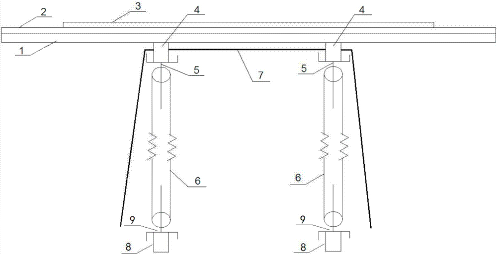 A secondary pouring construction device for small structural openings