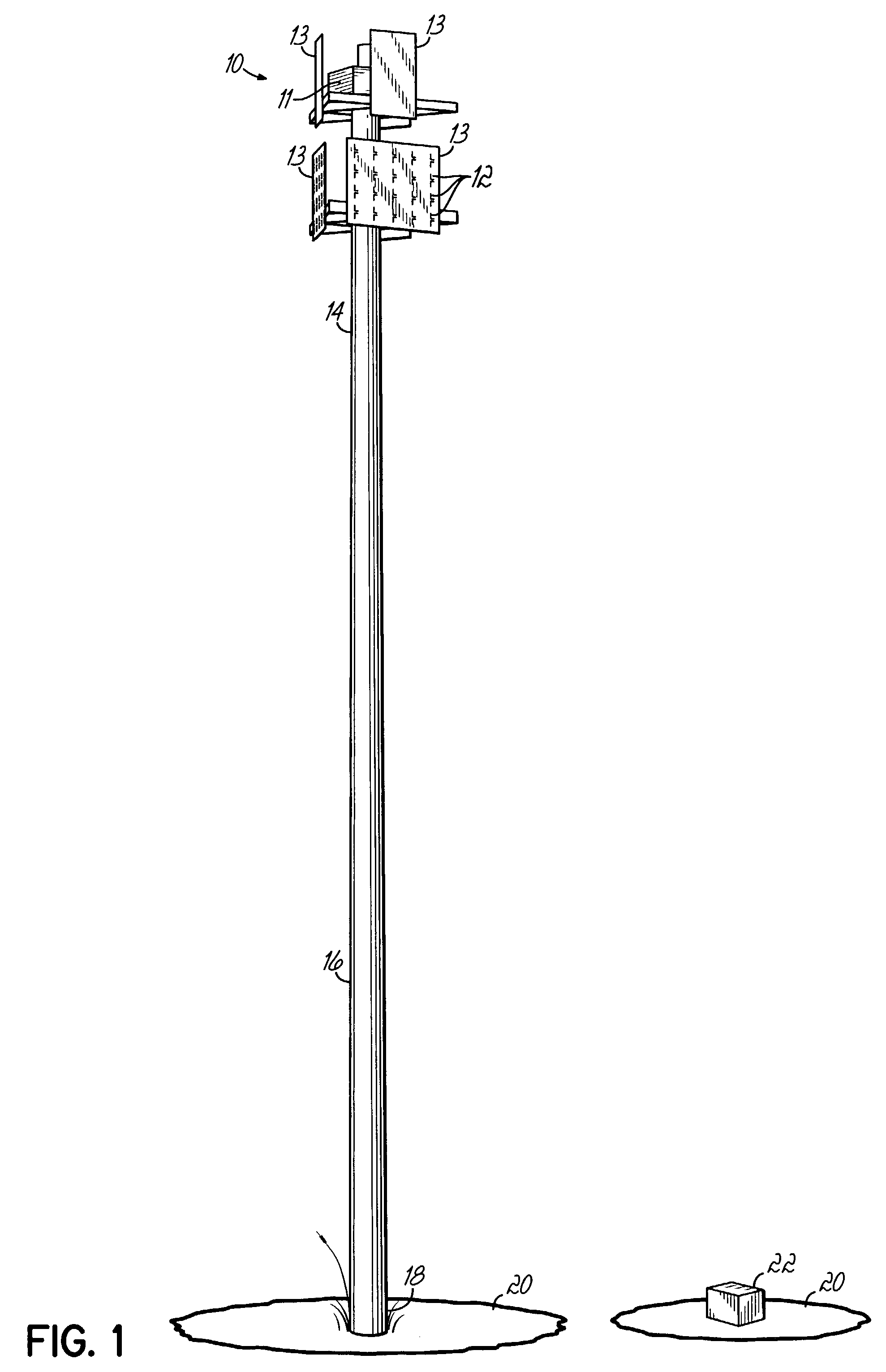 Distributed active transmit and/or receive antenna