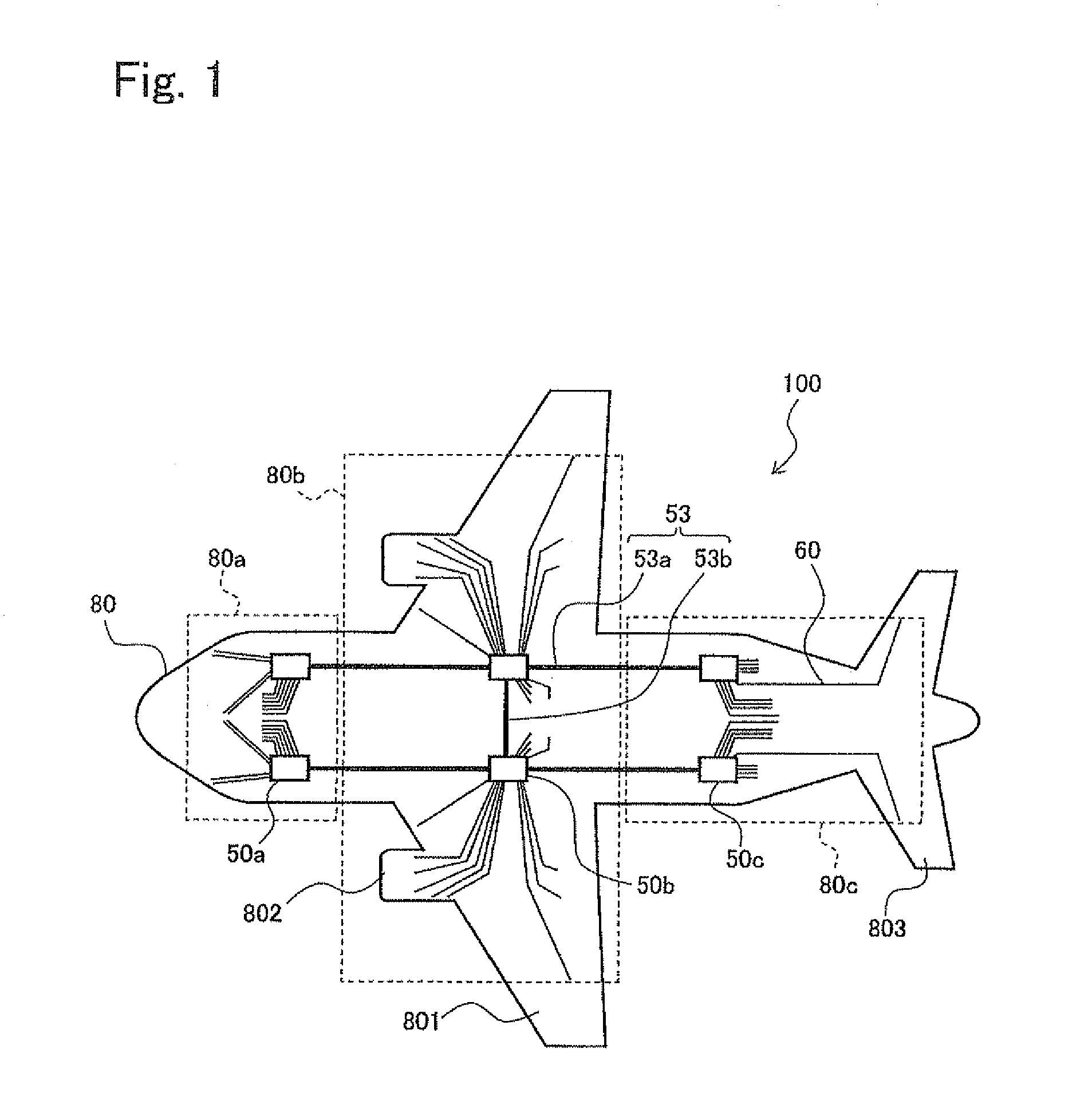 Integrated electronic system mounted on aircraft