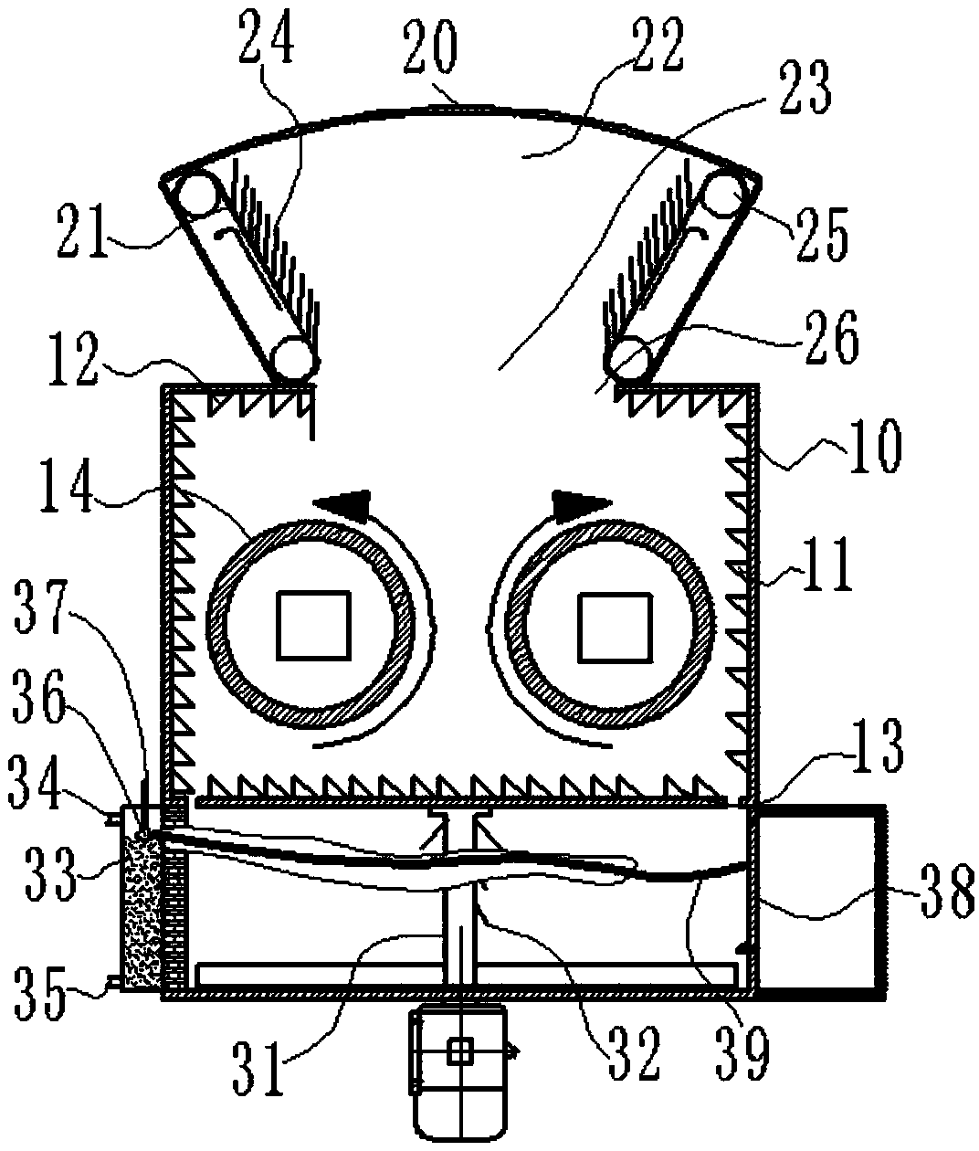 Multi-angle crushing mechanism for glass pulverizer