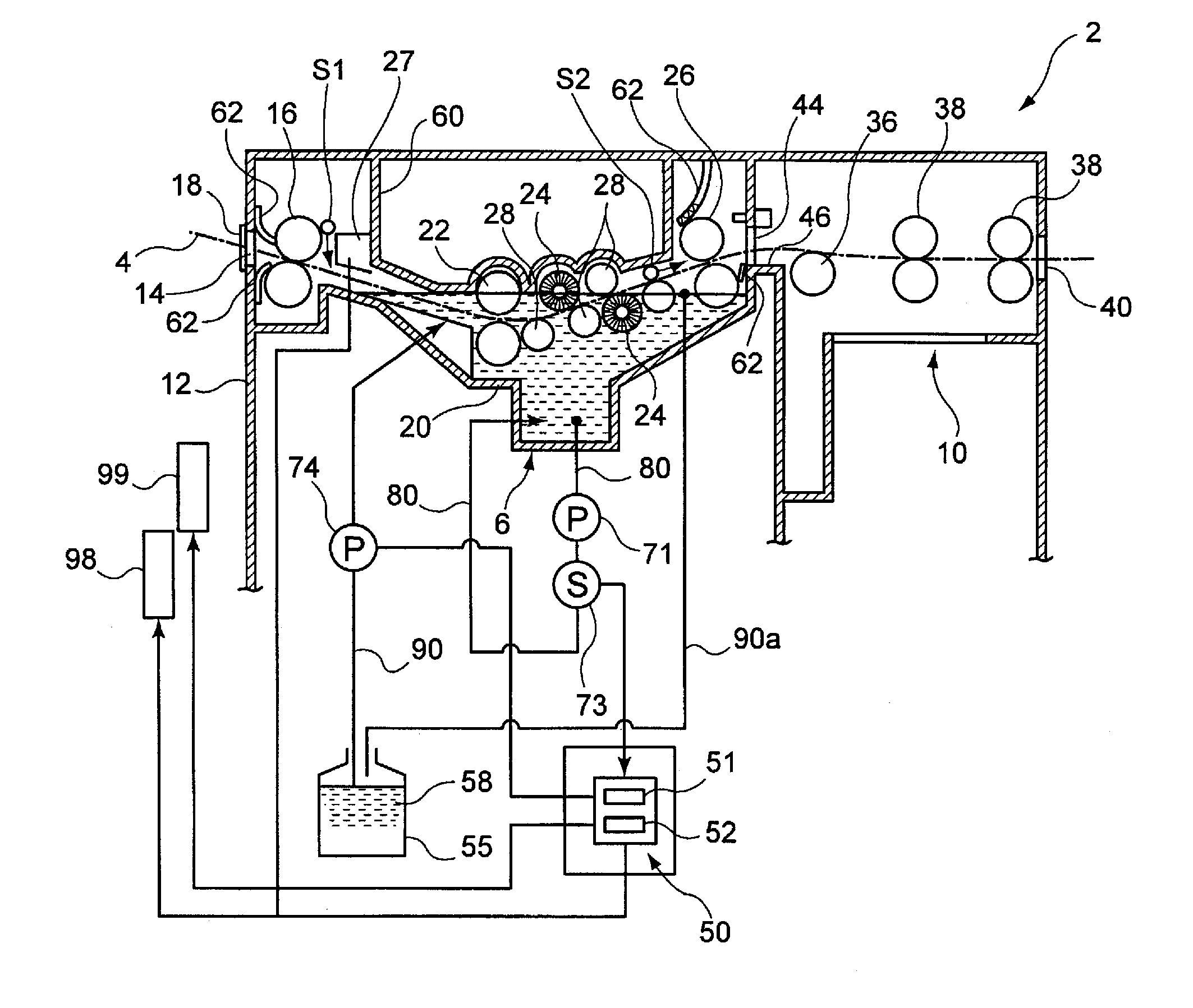 Immersion type automatic developing apparatus for lithographic printing plate and automatic developing method