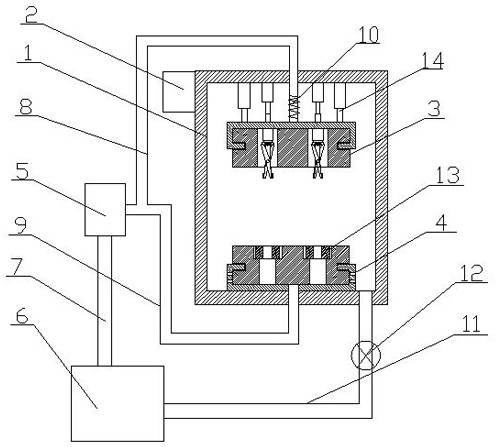 Nylon gear lubricating device and lubricating method