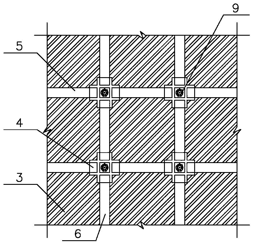 Flexible surface layer fabricated soil nail wall structure for foundation pit slope and construction method of flexible surface layer fabricated soil nail wall structure