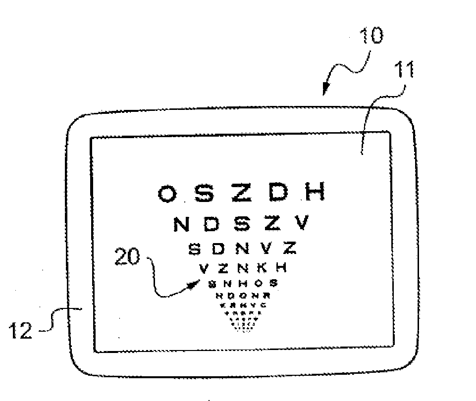 Device for determining a group of vision aids suitable for a person