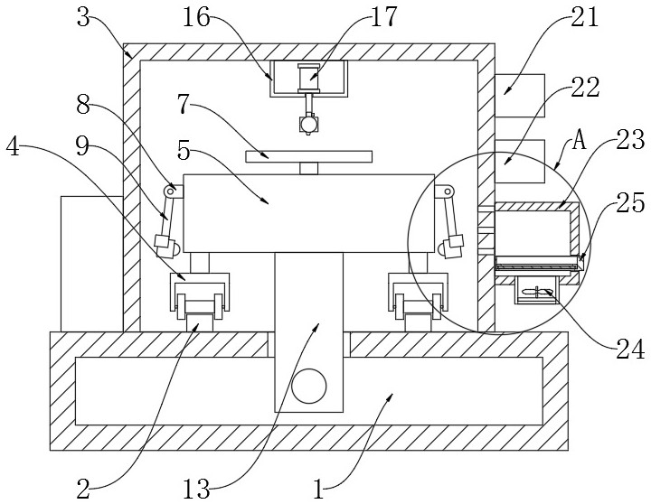 Varnish spraying and baking device for furniture processing