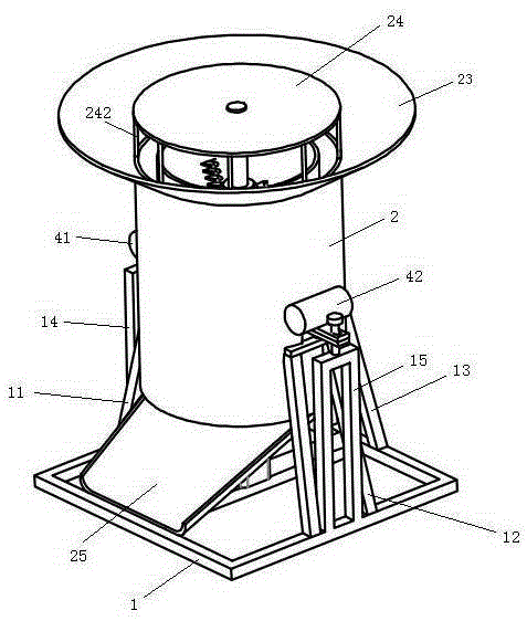 Vertical multi-stage straw grinder