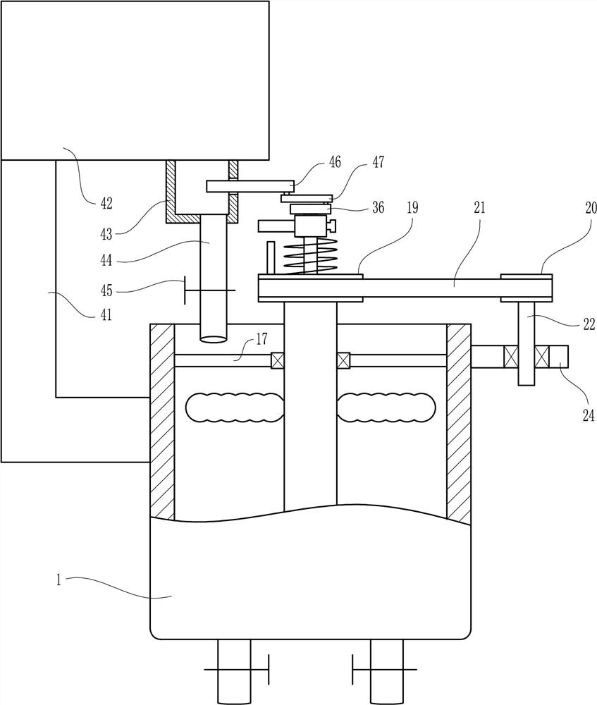 A lifting and stirring coprecipitation device for rare earth