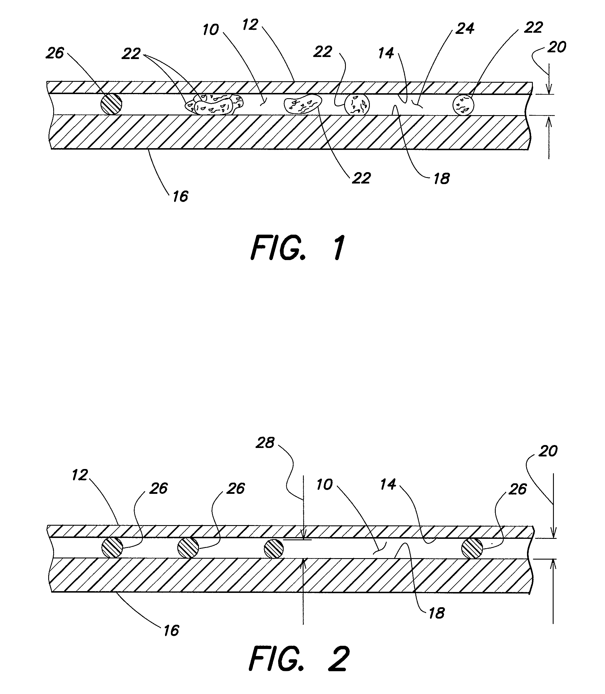 Method for measuring the area of a sample disposed within an analysis chamber