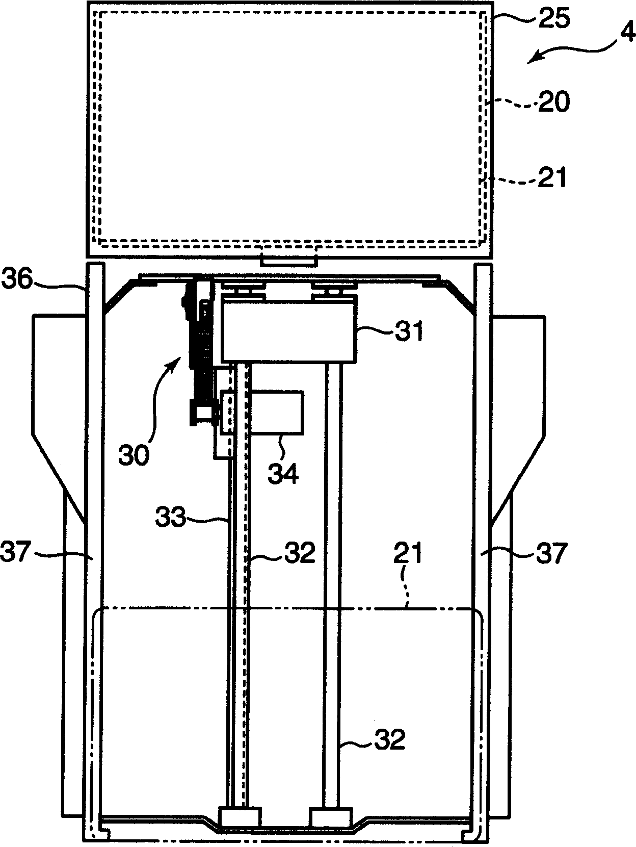 Elements supply device and mounting machine equipped with the same elements supply device