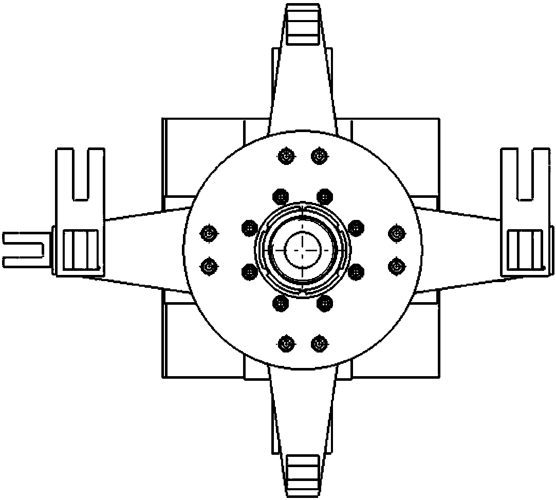 Upper platform fatigue test loading device