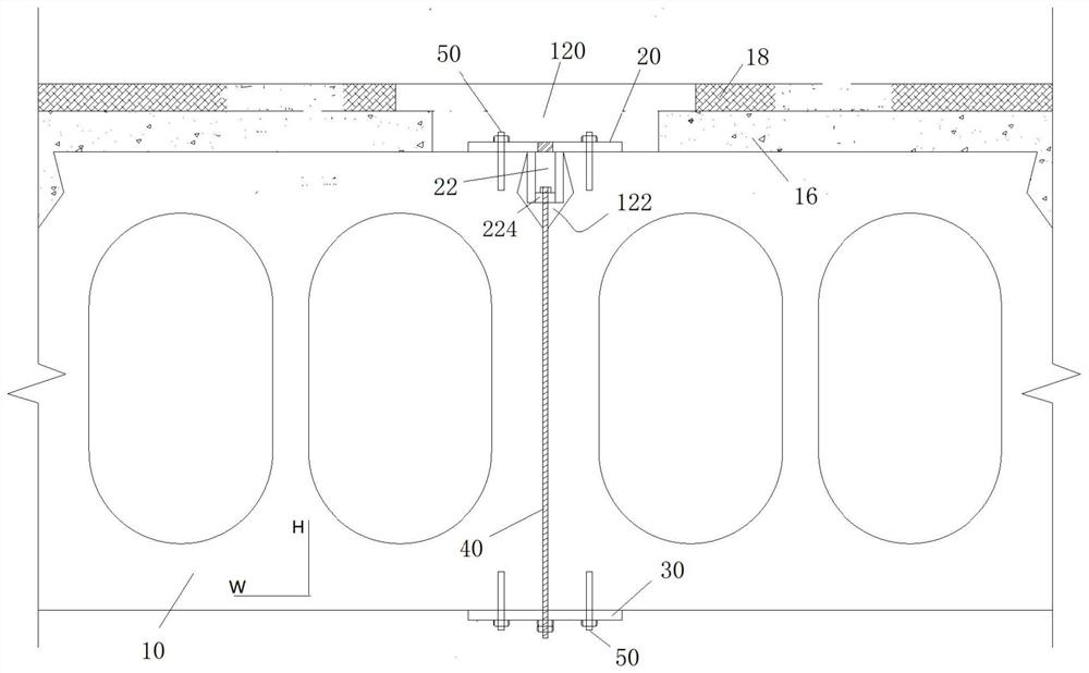 Hollow slab beam shear-resistant reinforcing method and hollow slab beam shear-resistant reinforcing device
