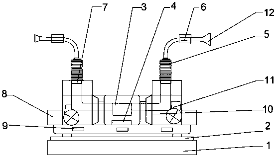 Intelligent manufacturing device capable of automatically removing dusts