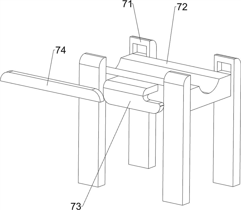 Metal rod hook folding device for high-end equipment manufacturing