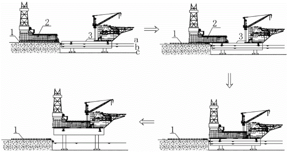 A method for integrally closing cantilever beams of a jack-up drilling platform
