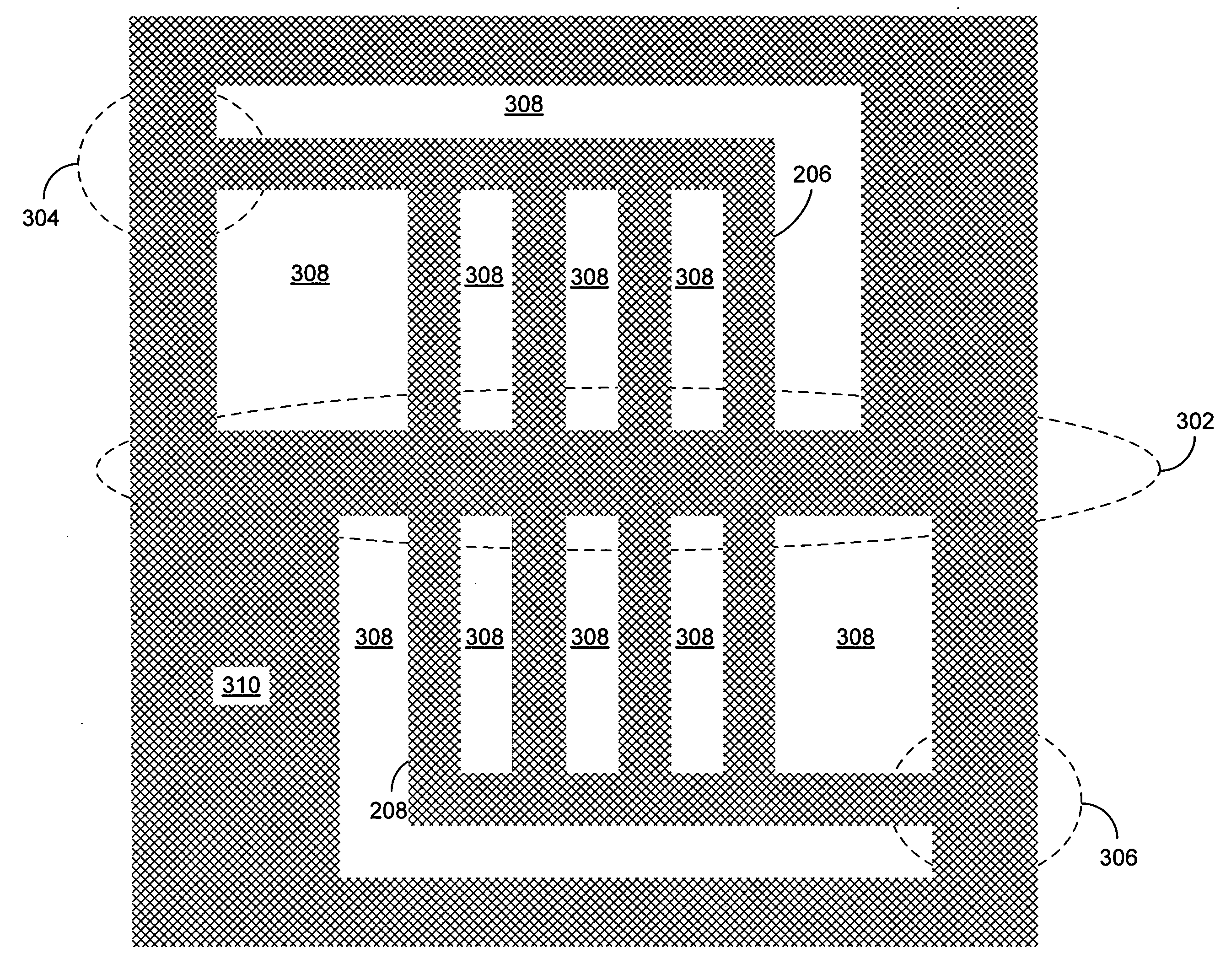 Double exposure semiconductor process for improved process margin