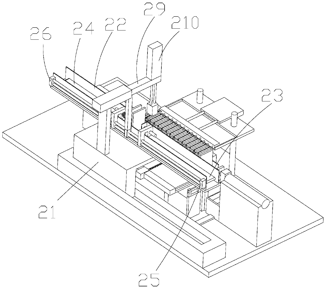 Storage battery positive and negative plate wrapping machine