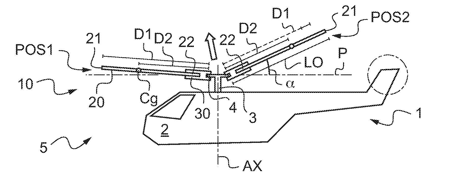 Method of reducing or even eliminating the vibration of a rotorcraft lift and propulsion rotor, and an airfoil assembly and a rotor implementing said method