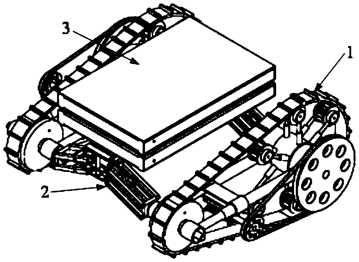 All-terrain wounded person transportation platform mechanical mechanism and working method