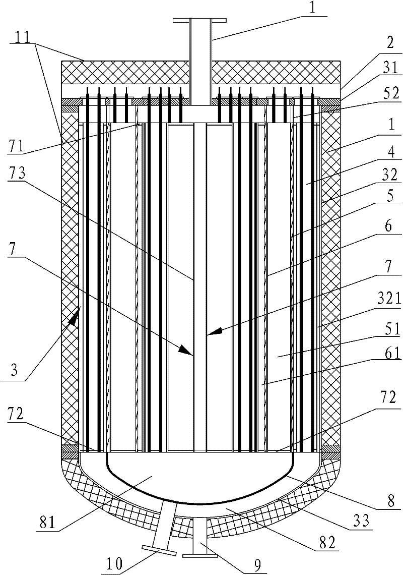 Electromagnetic wave conduction oil heater