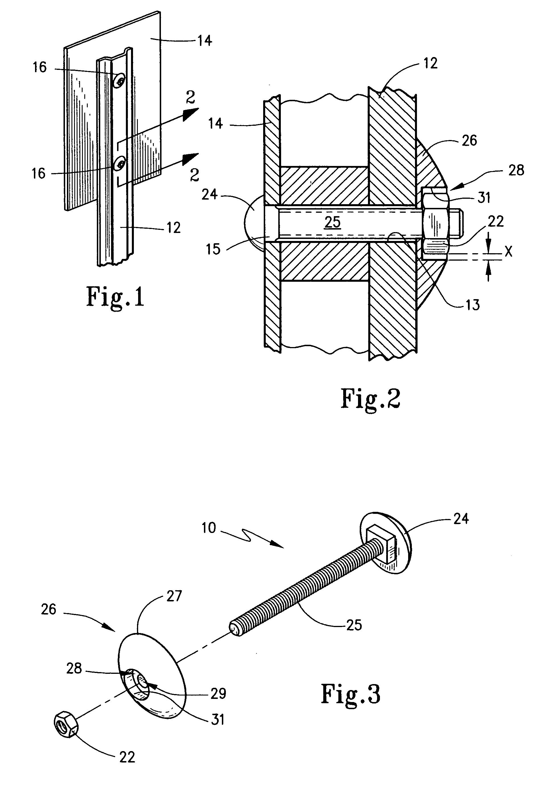 Security fastener, system for connection and method therefor